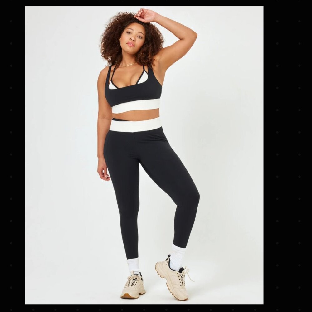 L Space - Division Legging - Black-Cream